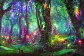 Enchanted Forest Landscape Magic