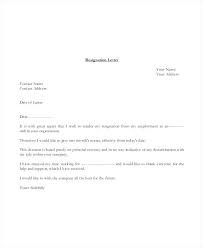 Word Resignation Letter Template Doc Best Of Resignation Letter