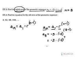 Nth Term And Formula Geometric Sequence