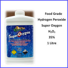 Hydrogen Peroxide 35 Food Grade 1 Litre Gold Top