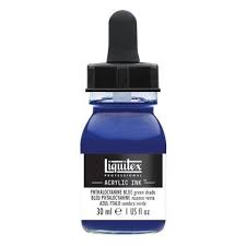 liquitex ink 30ml phthalo blue green
