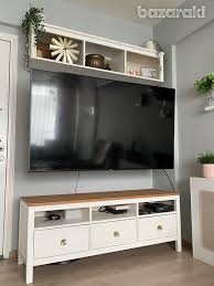 Tv Bench And Wall Shelf Hemnes Ikea