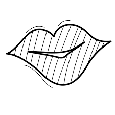 premium vector lips doodle valentines