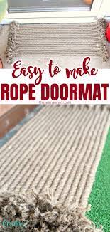 how to make a rope rug for easy