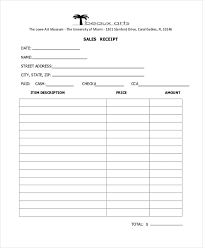 Free 10 Sample Sales Receipt Forms In Pdf Xls