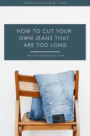 to cut your own jeans diy crop jeans