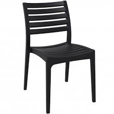 Black Plastic Garden Chair Sorano