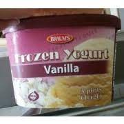 braum s frozen yogurt vanilla