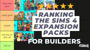 ranking all the sims 4 expansion packs