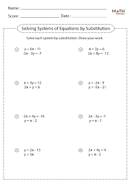 Solving Systems Of Equations By