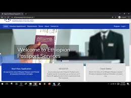Go to schedule an appointment. How To Apply For Ethiopian Passport Online Youtube