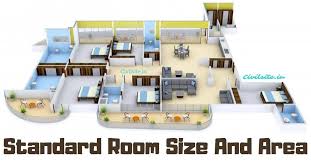 Standard Room Sizes And Room Area