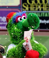 Mascot Phillie Phanatic Philies Popcorn Baseball Green