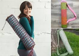 crochet yoga mat bag ideas pattern center