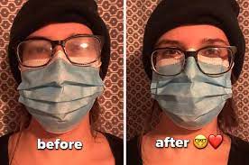 face mask with glasses
