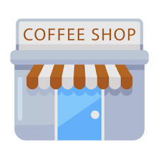 Coffee shop icon in modern 5035470 Vector Art at Vecteezy