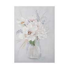Flourish Glass Vase Of Flowers Wall Art