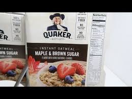 quaker instant oatmealmaple and brown