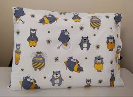 pillow cases teddy bears and bees