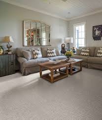 carpeted rustic farmhouse living room