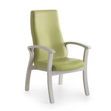 comfortable chair with a high back for