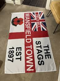 mansfield football flag brand new mtfc