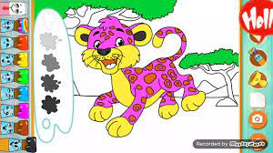 Game cho bé tập tô màu con vật | trò chơi màu sắc cho trẻ em | con gấu con  báo - YouTube