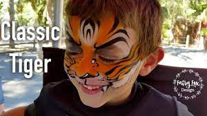 clic tiger face paint tutorial
