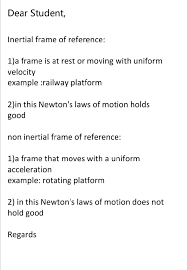 difference blw non inertial frame