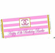 chanel birthday candy bars