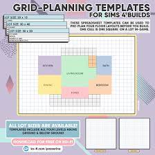 Grid Planning Templates For Sims 4