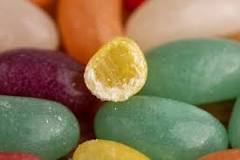 How can you tell if jelly beans are bad?