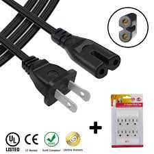 Extension cord sizes are specific for different types of tools. Ac Power Cord Cable Plug For Samsung Un60es7150 Un55fh6003f Un32eh4003f Led Lcd Hdtv Smart Tv Television Plus 6 Outlet Wall Tap 1 Ft Walmart Com Walmart Com