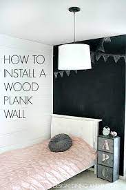 How To Install White Wood Plank Walls