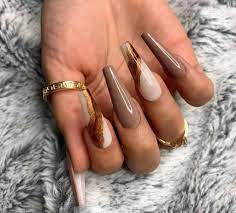 brown nails inspiration and ideas 22