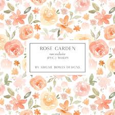 Rose Garden Watercolour Fl Seamless