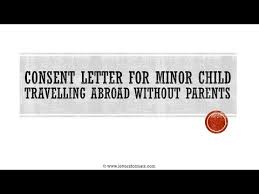 minor child travelling abroad