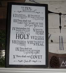 10 Commandments Wall Art Church Decor