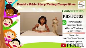 There are five of us who live in a small house: Peniel S Bible Story Telling Competition 2020 Pbstc 03 Ivana Albin Usa Youtube