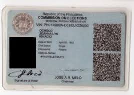 tapasbere kaart philippines voter card