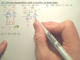 3 5 Solving Inequalities With Variables