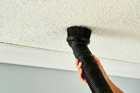 how to paint a popcorn ceiling without