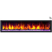 Dynasty Fireplaces 82 5 In Black Smart
