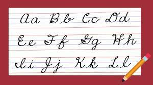 new american cursive writing a to z