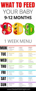 9 12 Month Baby Feeding Schedule Oh Baby Baby Feeding