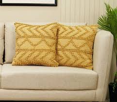 Buy Hand Woven Cotton Cushion Cover Set