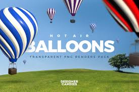 free hot air balloon renders