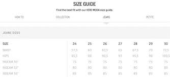 Vero Moda Size Guide Portfashion Com