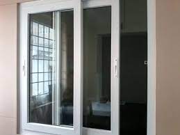 White 5 Feet Upvc Glass Sliding Door