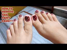 how to remove foot nail paint easily